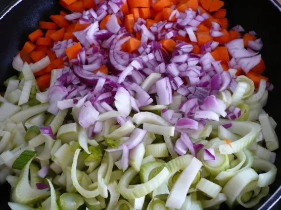 Lachs auf Möhren - Fenchel - Orangen -Gemüse - Rezept - Bild Nr. 5