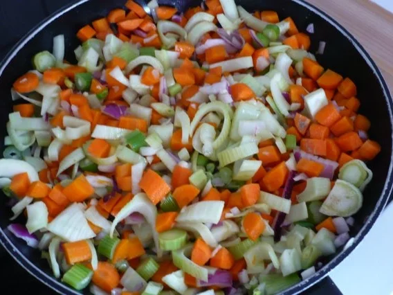 Lachs auf Möhren - Fenchel - Orangen -Gemüse - Rezept - Bild Nr. 6