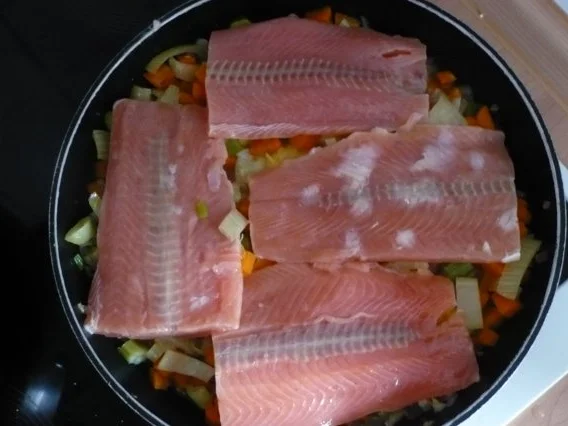 Lachs auf Möhren - Fenchel - Orangen -Gemüse - Rezept - Bild Nr. 8
