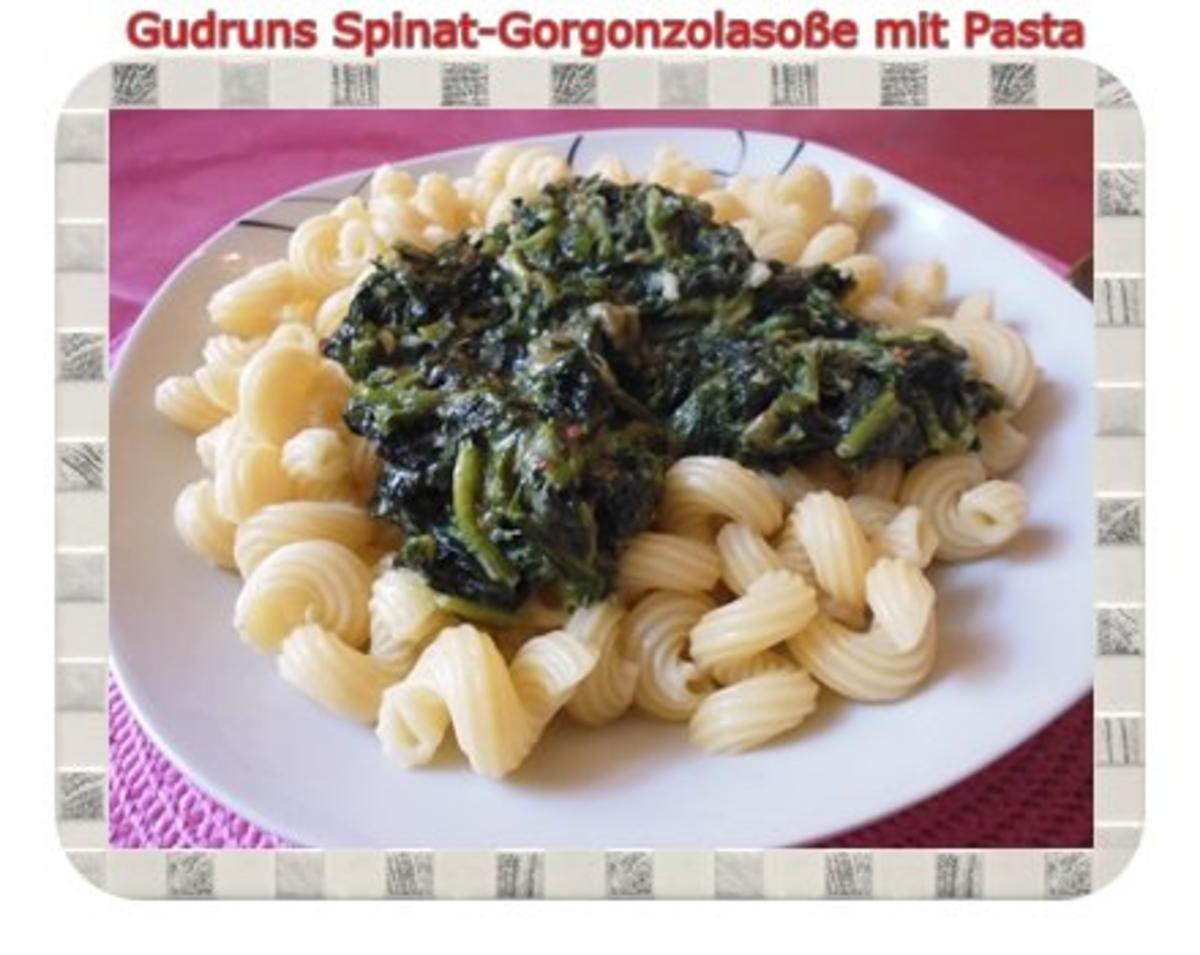 Vegetarisch: Spinat-Gorgonzolasoße mit Pasta - Rezept