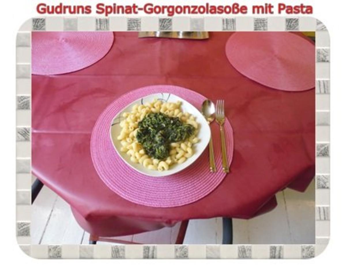 Vegetarisch: Spinat-Gorgonzolasoße mit Pasta - Rezept - Bild Nr. 9