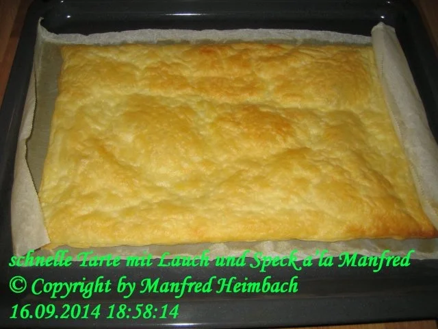 Tarte - schnelle Tarte mit Lauch und Speck a’la Manfred - Rezept - Bild Nr. 10