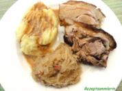Fleisch:   SCHWEINSHAXE, geschmort - Rezept