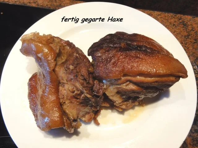 Rezept: Fleisch: SCHWEINSHAXE, geschmort Bild Nr. 9 Fleisch: SCHWEINSHAXE, geschmort - Rezept - Bild Nr. 9