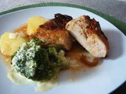 Gefüllte Hähnchenbrust mit Obazda - Rezept