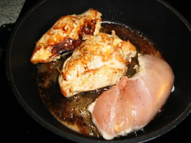 Rezept: Gefüllte Hähnchenbrust mit Obazda Bild Nr. 5 Gefüllte Hähnchenbrust mit Obazda - Rezept - Bild Nr. 5