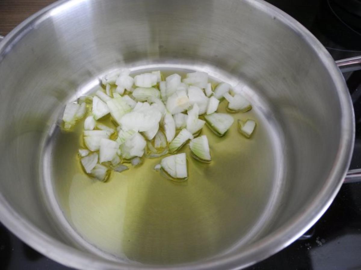 Schmorgurken an Kokosmilch mit Zuckerschoten dazu Kamut und Mandel - Tofu - Rezept - Bild Nr. 2