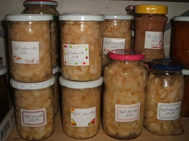 Äpfel für Kuchen, Strudel, Füllungen haltbar machen - Rezept