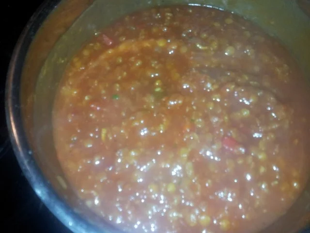 Vegetarisch: Feurige Rote Linsen Bolognese - Rezept - Bild Nr. 3