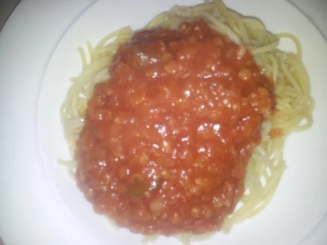 Vegetarisch: Feurige Rote Linsen Bolognese - Rezept - Bild Nr. 4