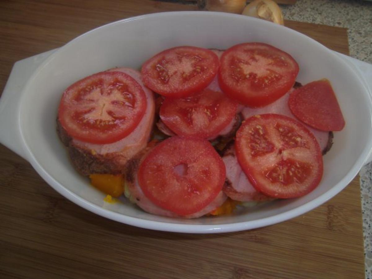 Blumenkohl-Kürbis-Tomaten-Käse-Fleischkäse-Quintett - Rezept - Bild Nr. 5