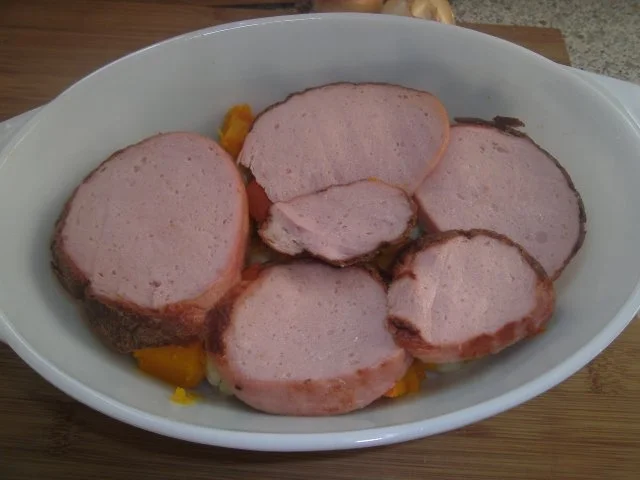 Rezept: Blumenkohl-Kürbis-Tomaten-Käse-Fleischkäse-Quintett Bild Nr. 4 Blumenkohl-Kürbis-Tomaten-Käse-Fleischkäse-Quintett - Rezept - Bild Nr. 4