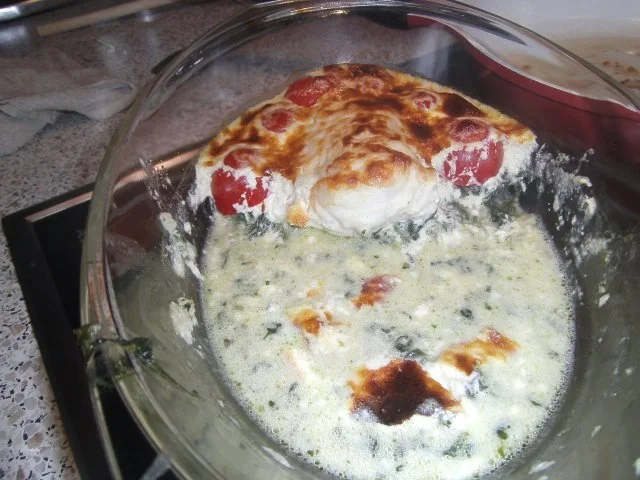 Seeteufel im Spinatbeet mit Tomatenmäuerchen - Rezept - Bild Nr. 9