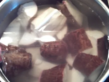 Cassava (Maniok), afrik. Beilage (Kongo/Zaire) - Rezept