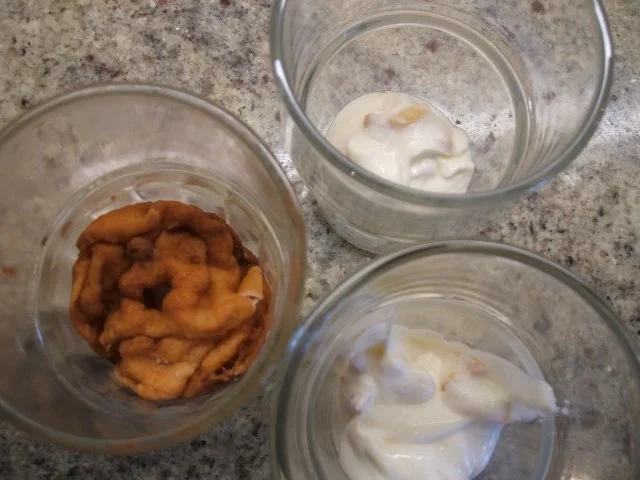 Rezept: Dessert: Apfelküchle-Mandelquark Bild Nr. 4 Dessert: Apfelküchle-Mandelquark - Rezept - Bild Nr. 4