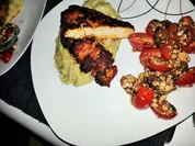 Tikka Hühnchen mit Süßkartoffelstampf - Rezept