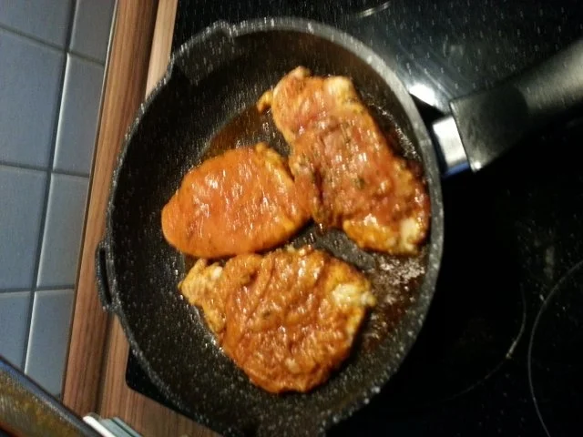 Tikka Hühnchen mit Süßkartoffelstampf - Rezept - Bild Nr. 4