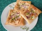 Blätterteig-Teilchen mit Ziegenkäse - Rezept
