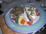 Kalte Roastbeefscheiben mit geschmolzenem bayrischem Weichkäse - Rezept