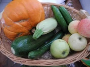 Birnen - Kürbis - Suppe mit gekrümeltem Ziegenkäse - Rezept