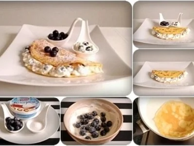 Rezept: Pfannkuchen mit Mascarpone-Heidelbeeren Füllung Bild Nr. 14 Pfannkuchen mit Mascarpone-Heidelbeeren Füllung - Rezept - Bild Nr. 14