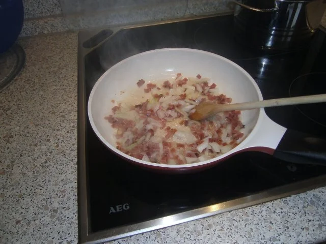Stangenbohnen mit Speck/Schinken und Zwiebeln - Rezept - Bild Nr. 5