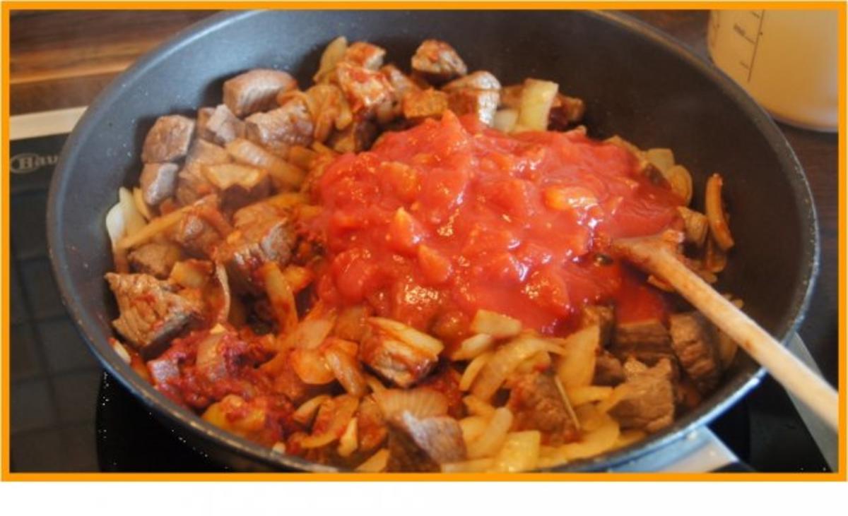 Rahmgulasch à la Papa mit Landnudeln - Rezept - Bild Nr. 10