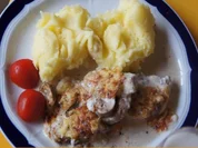 Überbackenes Schweinefilet mit Käsekartoffelstampf - Rezept