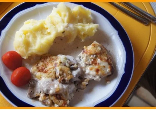 Rezept: Überbackenes Schweinefilet mit Käsekartoffelstampf Bild Nr. 17 Überbackenes Schweinefilet mit Käsekartoffelstampf - Rezept - Bild Nr. 17