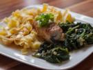 Putenröllchen mit Zucchini und Sahnemeerrettich - Rezept