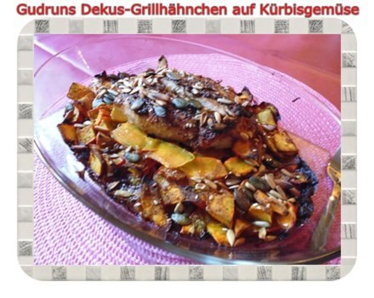 Bilder für Geflügel: Dekus-Grill-Hähnchen auf Kürbisgemüse - Rezept
