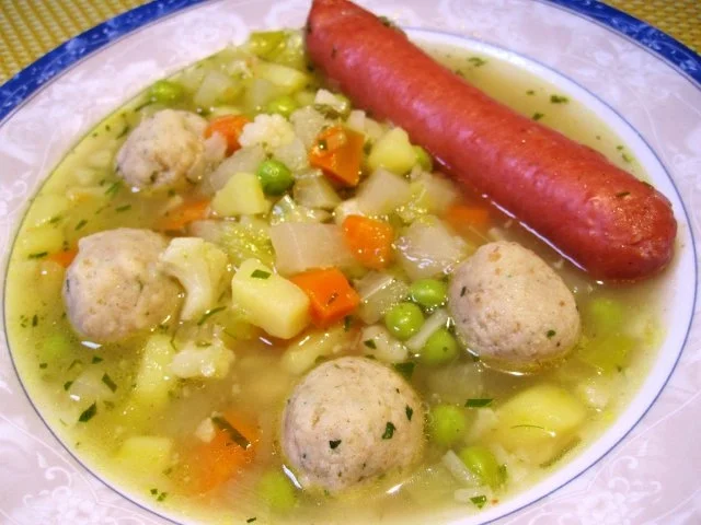 Gemüsesuppe mit Mark-Klößchen - Rezept - Bild Nr. 7