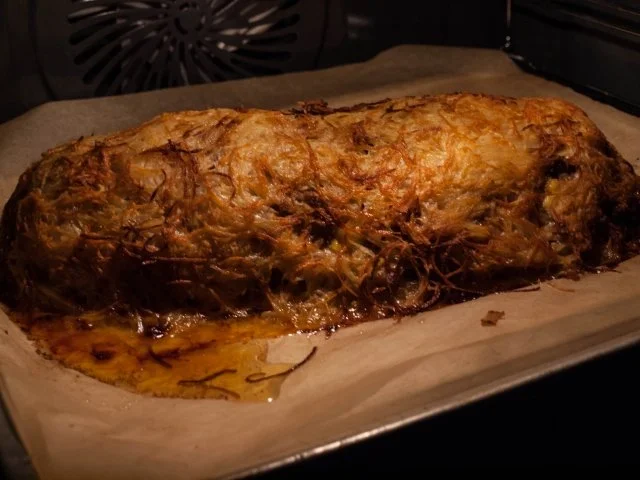 Rezept: Bunter Hackbraten unter Röstidecke und Tomatendip Bild Nr. 4 Bunter Hackbraten unter Röstidecke und Tomatendip - Rezept - Bild Nr. 4