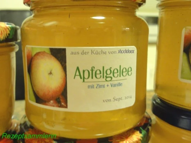 Rezept: M+G: APFEL - GELEE M+G: APFEL - GELEE - Rezept
