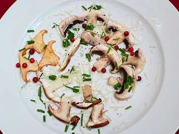 Rezept: Pilzcarpaccio Pilzcarpaccio - Rezept