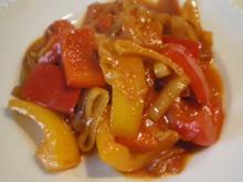 Paprika Lauch Zwiebel Soße - Rezept