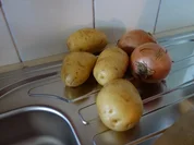 Zwiebelbratkartoffeln in der Heißluftfriteusse (mit Rührarm) - Rezept