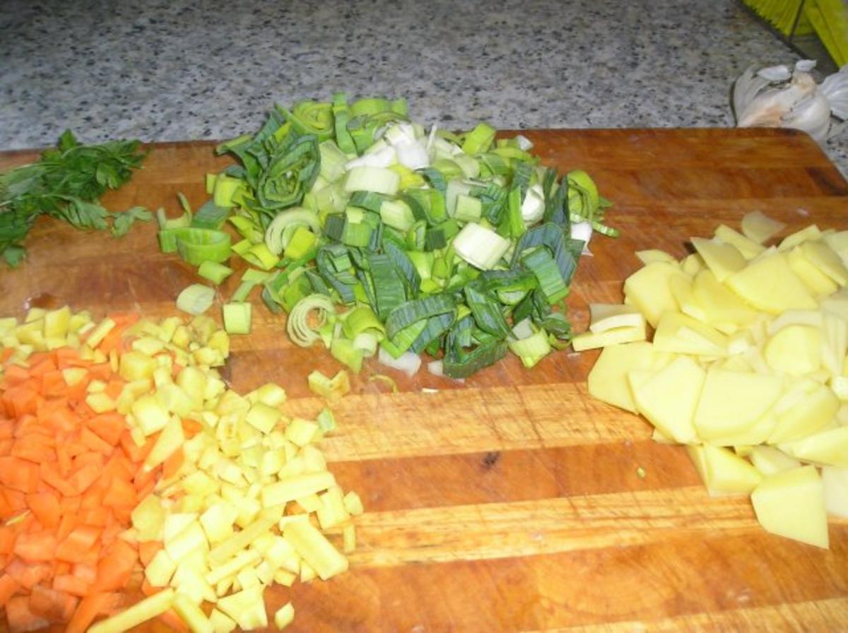 Lauch-Gemüsesuppe mit Speck - Rezept - Bild Nr. 3