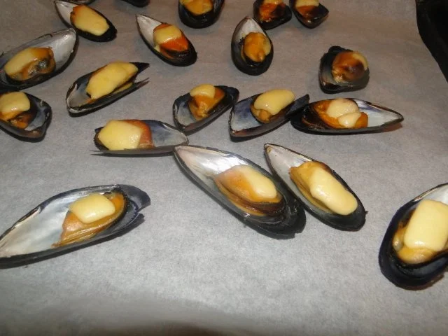 Rezept: Spaghetti mit Miesmuschel und frischen Tintenfischringen und Garnelen, alles frisch, mit Bild Nr. 12 Spaghetti mit Miesmuschel und frischen Tintenfischringen und Garnelen, alles frisch, mit - Rezept - Bild Nr. 12