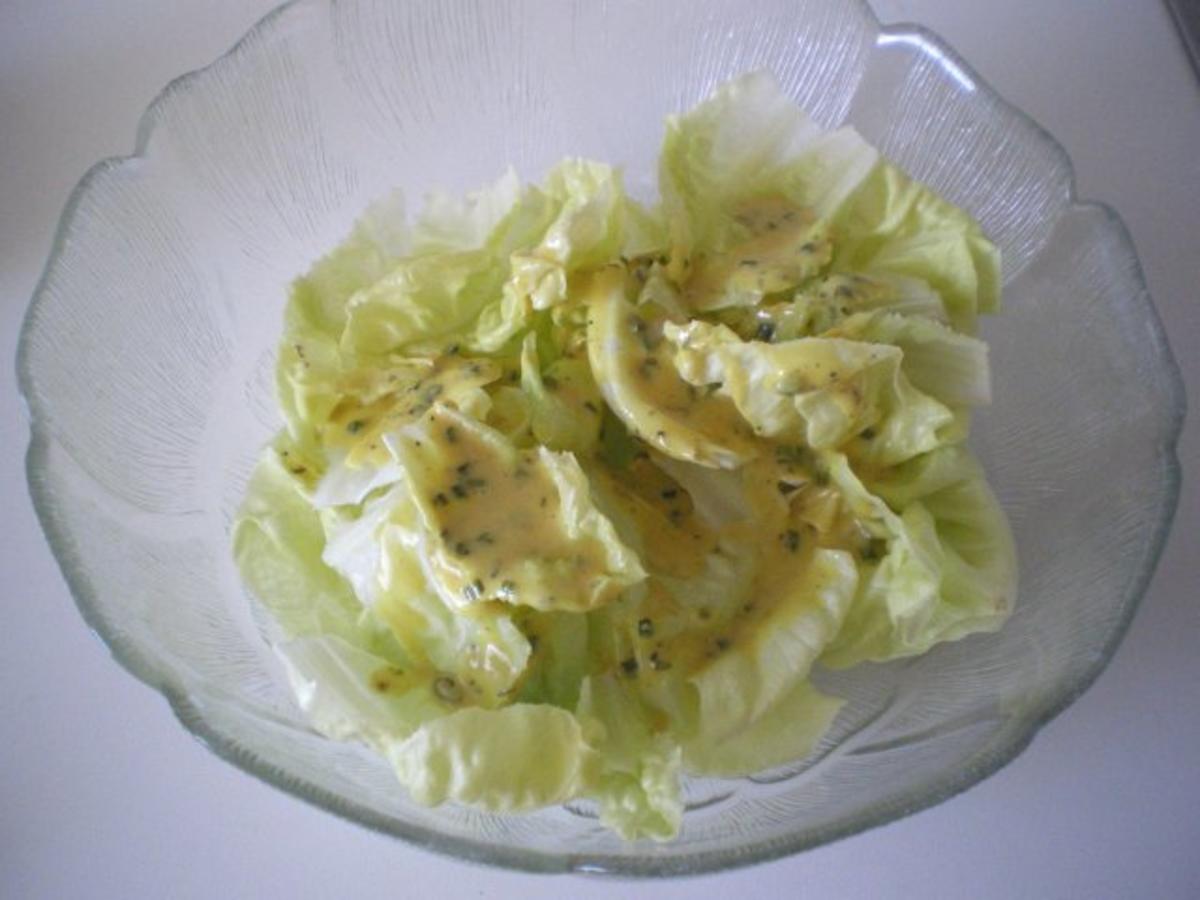 Grüner Salat mit Kapern Senf Vinaigrette - Rezept - Bild Nr. 2