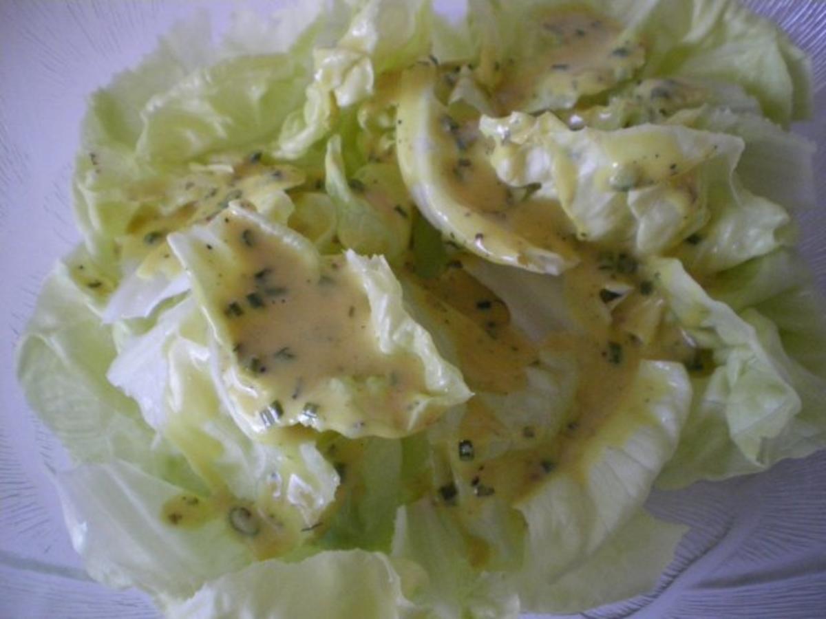 Grüner Salat mit Kapern Senf Vinaigrette - Rezept - Bild Nr. 3