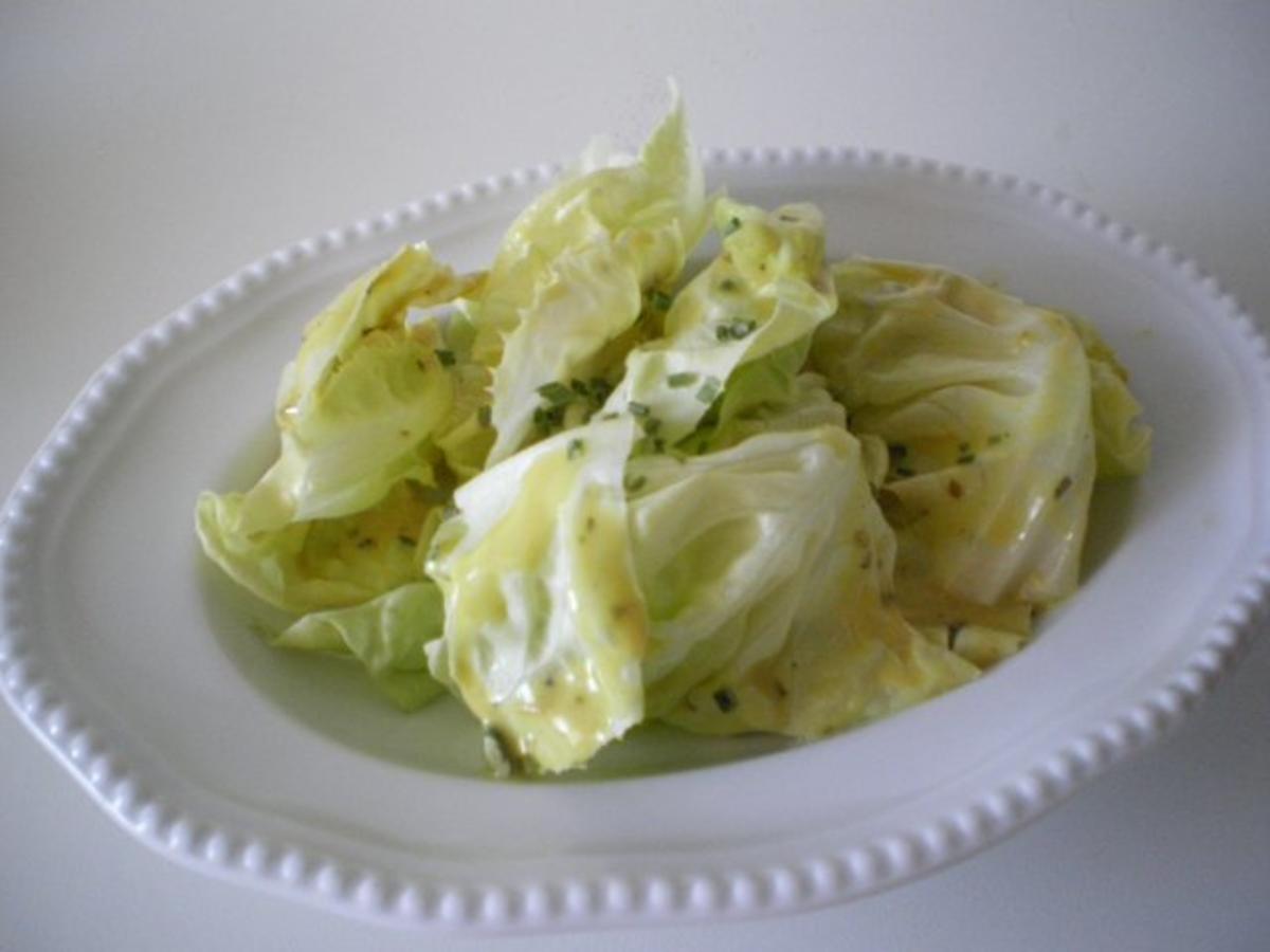 Grüner Salat mit Kapern Senf Vinaigrette - Rezept - Bild Nr. 4