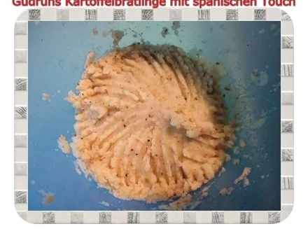 Rezept: Kartoffeln: Kartoffelbratlinge mit spanischen Touch und Knobi-Dip Bild Nr. 4 Kartoffeln: Kartoffelbratlinge mit spanischen Touch und Knobi-Dip - Rezept - Bild Nr. 4
