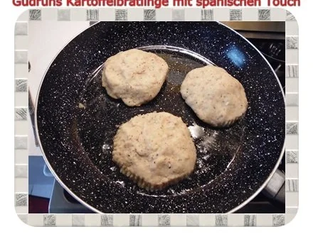 Rezept: Kartoffeln: Kartoffelbratlinge mit spanischen Touch und Knobi-Dip Bild Nr. 9 Kartoffeln: Kartoffelbratlinge mit spanischen Touch und Knobi-Dip - Rezept - Bild Nr. 9