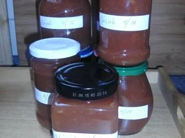 Pfirsich-Pflaumenmarmelade - Rezept