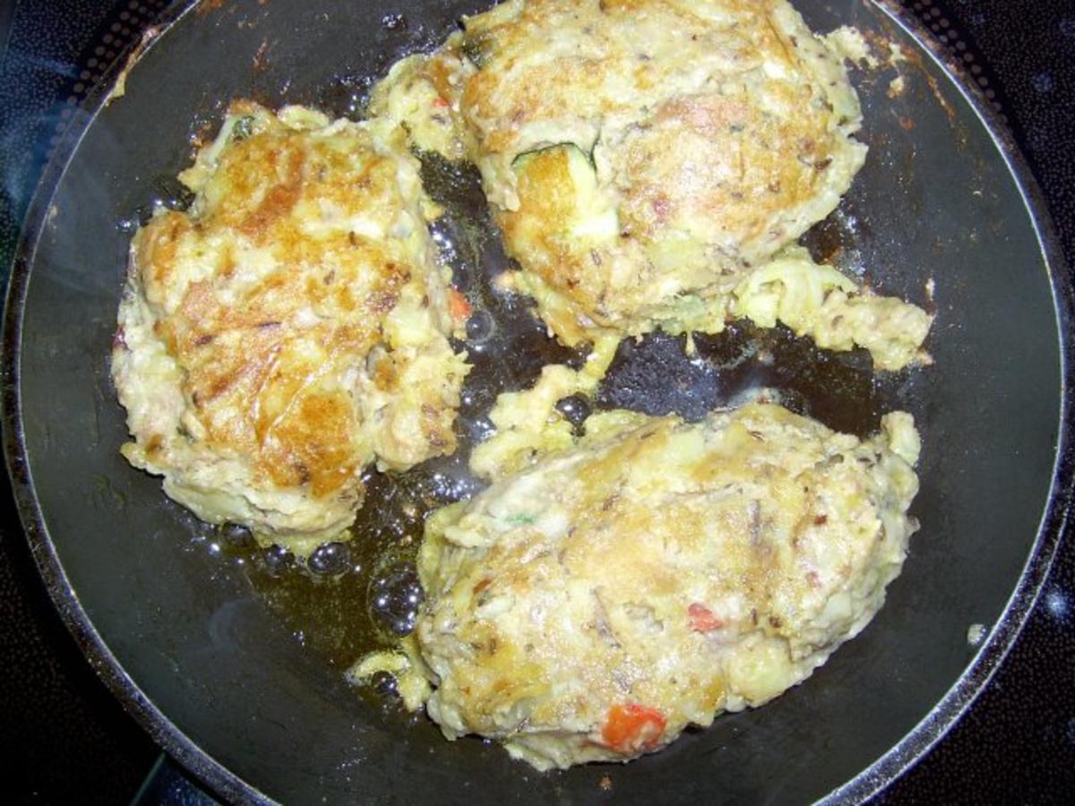 Kartoffelknödel mit Paprika und Schinken - Rezept - Bild Nr. 2