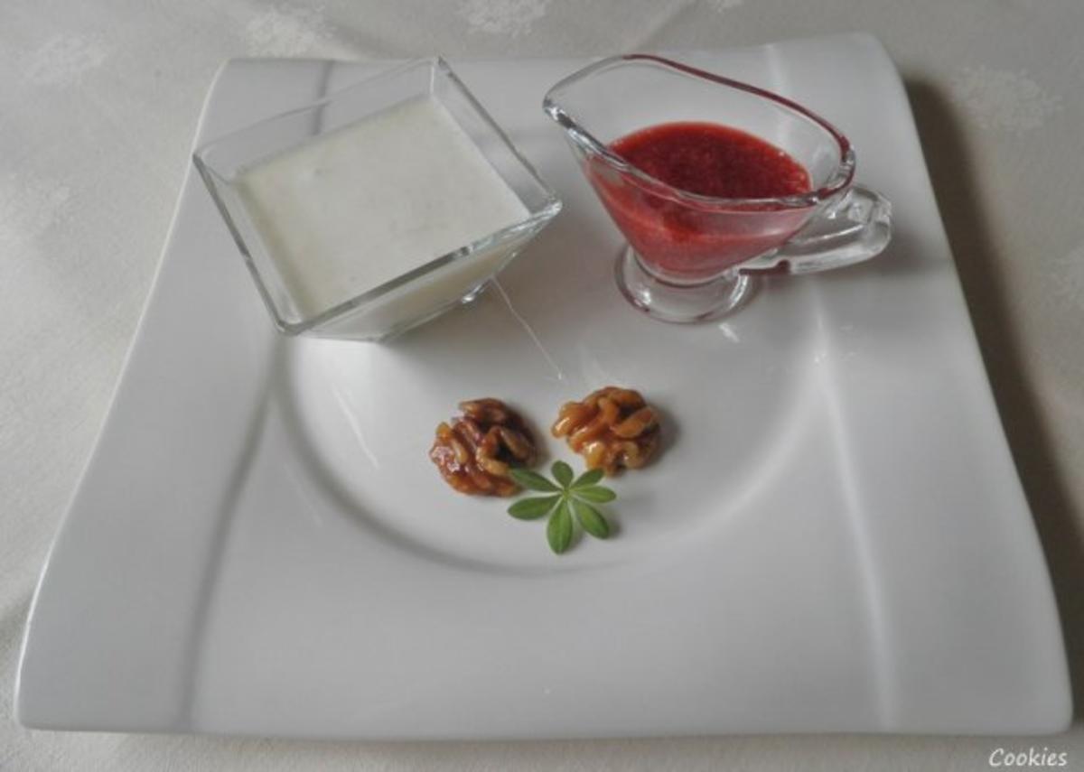 Birnen - Joghurt - Dessert, Marsala - Zwetschgen - Soße und karamelisierte Walnüsse ... - Rezept - Bild Nr. 2