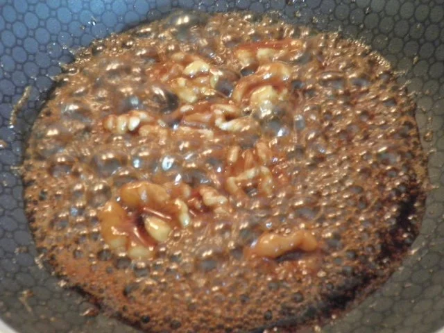 Birnen - Joghurt - Dessert, Marsala - Zwetschgen - Soße und karamelisierte Walnüsse ... - Rezept - Bild Nr. 14