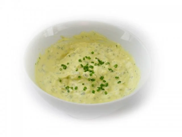 Lachs im Bierteig mit Remoulade und Kürbisspalten - Rezept - Bild Nr. 6