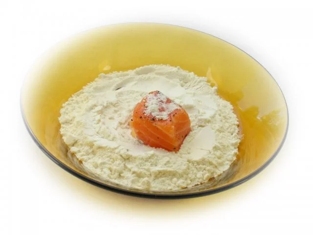 Lachs im Bierteig mit Remoulade und Kürbisspalten - Rezept - Bild Nr. 14